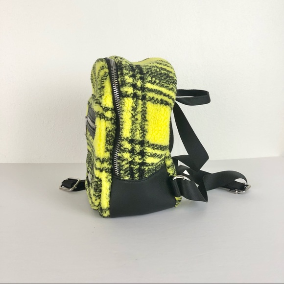 yellow plaid bag
